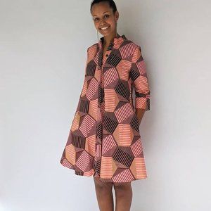 Zuri Hive Mind 1X shirt dress